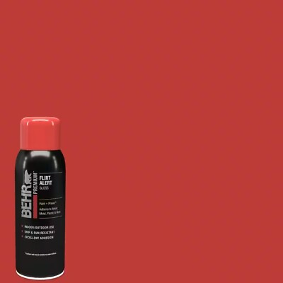 #ad #ad BEHR PREMIUM Flirt Alert Gloss Paint primer Red 12 oz. $10.97