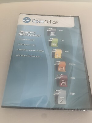 Open Office Suite 2022 Edition CD compatible with MS Word Excel Powerpoint $19.00