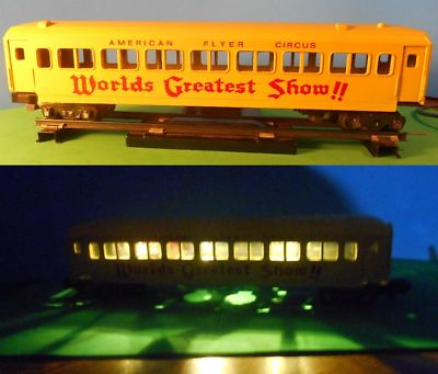 #ad O Scale S Scale Passenger Car LED Lighting KIT using On board Battery amp; Switch $5.00