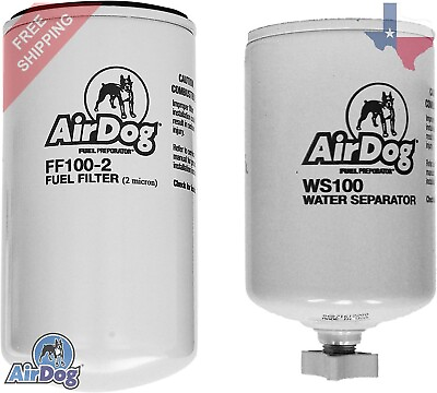 #ad AirDog Pureflow 2 Micron Fuel Filter FF100 2 and Water Separator WS100 Combo Pk $63.99