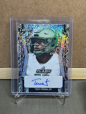#ad Troy Franklin Leaf Flash Autographs Sparkle Rookie Auto 1 5 Denver Broncos $22.50