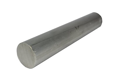 #ad 2quot; ALUMINUM 6061 ROUND ROD SOLID BAR 12quot; long NEW Extruded Lathe Stock $24.99