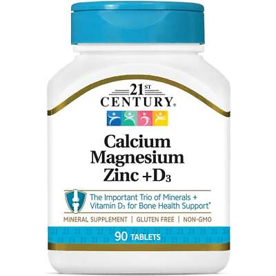 #ad #ad 21st Century Calcium Magnesium Zinc D3 90 Tabs $8.06