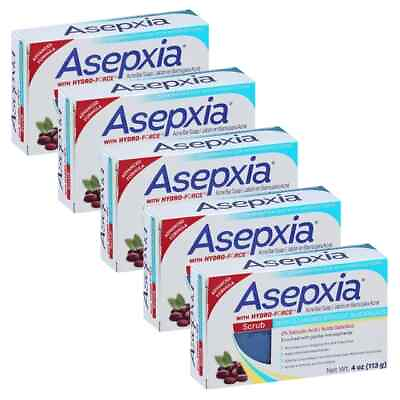 #ad #ad Asepxia Scrub Deep Cleansing Soap for Acne amp; Blackhead 2% Salicylic Acid 5pck $15.00