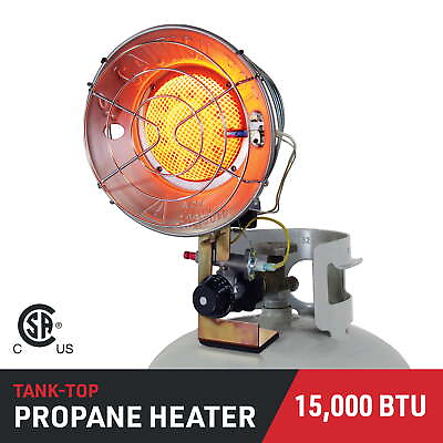 #ad 15000 BTU Propane LP Single Tank Top Portable Heater CSA New $34.75