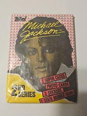 #ad 1984 Topps Michael Jackson Series 2 Card Pack Sealed NEW $4.00