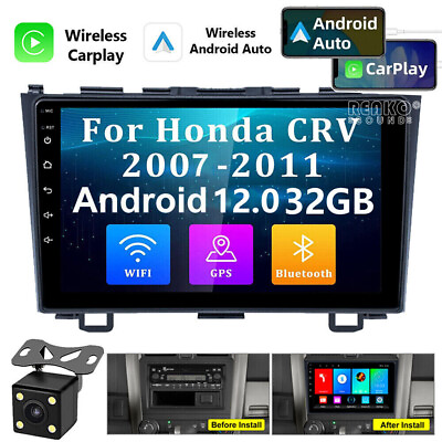 #ad Carplay Auto For Honda CRV 2007 2011 Android Car Stereo Radio GPS Navi Camera $119.99