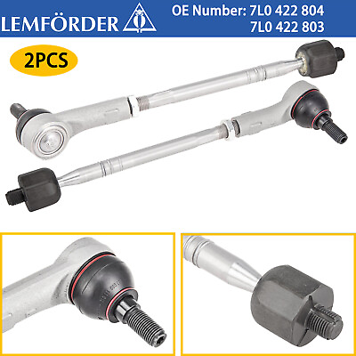 #ad 2x Front Inner amp; Outer Tie Rod Assembly Lemforder OE for Porsche Cayenne Audi Q7 $139.49