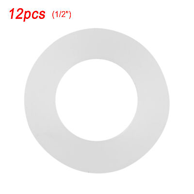 #ad 12pcs Flat Gasket Silicone O Ring Sealing Washers For Bellows Hoses 1 2 $7.93