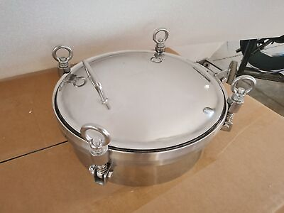 #ad New Stainless Pressure Circular Manhole Cover Tank Round Manway Door 300 450mm $242.25