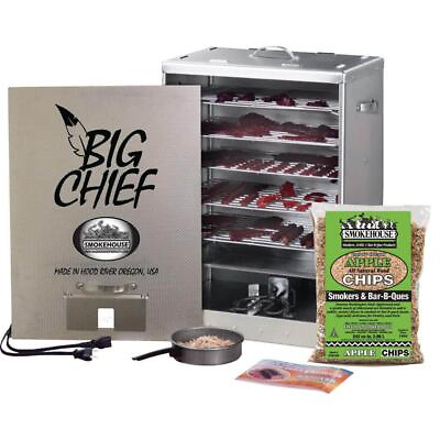 #ad Front Load Smoker Big Chief Aluminum Construction Electric Smoking Cooking $193.65