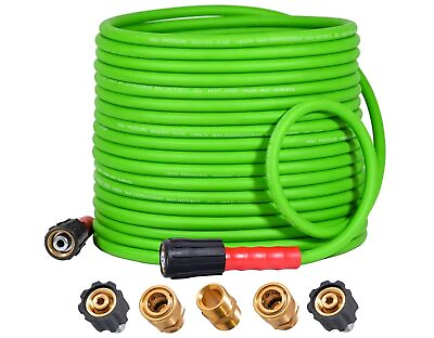 #ad #ad Super Flexible Pressure Washer Hose 50FT for Power Washer Replacement Kink R... $57.81