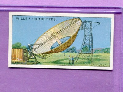 1915 W.D. amp; H.O. WILLS CIGARETTES FAMOUS INVENTIONS CARD #49 SUN MOTOR $2.99
