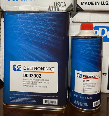 #ad Genuine Ppg High Solids Clearcoat Deltron DCU2002 1 Gallon 1 QT DCX61 Free Ship $385.00