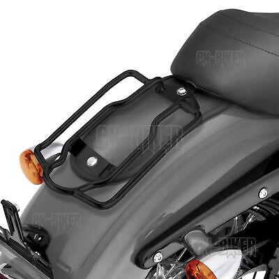Black Solo Luggage Rack For 04 Harley Sportster 883 XL 1200 Forty Eight Iron 72 #ad $24.99