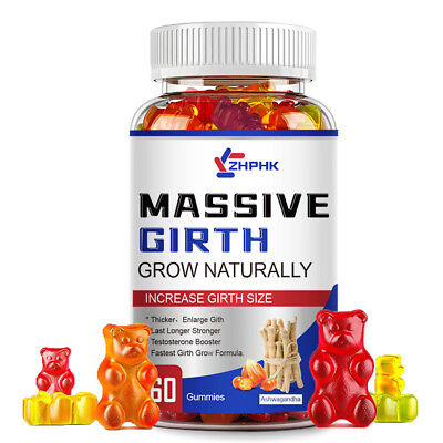#ad Male Enhancing 60 Gummies Massive Girth Enlargement Support Testosterone Extreme $14.14