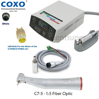 #ad COXO Dental C PUMA Electric LED Micro Motor 1:5 Handpiece Spare Cable Tube Bulb $254.99
