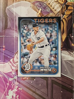 #ad Brendan White Rookie Card RC 2024 Topps Series 1 Baseball #8 Detroit Tigers $1.69