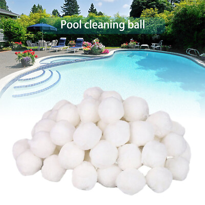 #ad 200 500 700g Pool Filter Balls Eco Friendly For Swimming Pool Replacement White $10.86