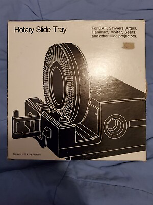 #ad Photoco Rotary Slide Tray 8.5quot;x2quot; for 100 2quot;x2quot; Slides Black SEARS GAFSAWYERS. $8.95
