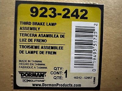 #ad Dorman Third Brake Lamp Assembly 923 242 For 2004 2008 Chevrolet Malibu $69.95