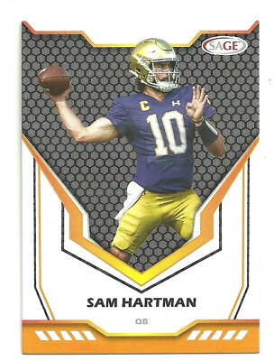 #ad 2024 Sage Low Series Sam Hartman Notre Dame RC #1 $1.49