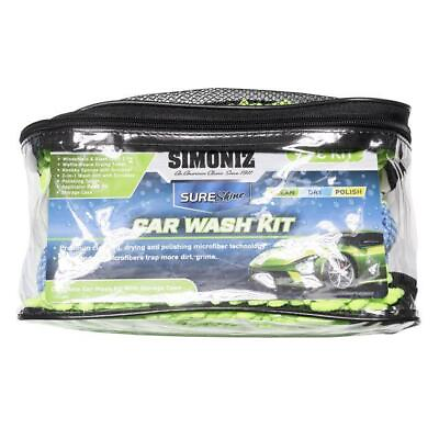 Simoniz Sure Shine Microfiber 9 Pc Car Wash Kit 01185 #ad #ad $26.93