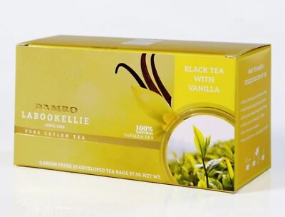 #ad Celyon Black Tea Vanilla Flavoured 25 Tea bags $18.99