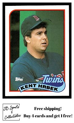 #ad #ad 1989 Topps Kent Hrbek #265 Minnesota Twins $1.49