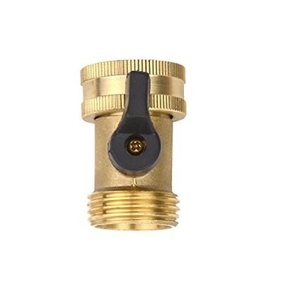 #ad Brass Fittings Male Connector With Individual On off Valves Garden Tap Hose Adap $12.62
