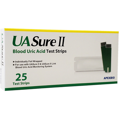 #ad UASure II Uric Acid Test Strips. UA Sure. Box of 25. Free Shipping. Original $37.32