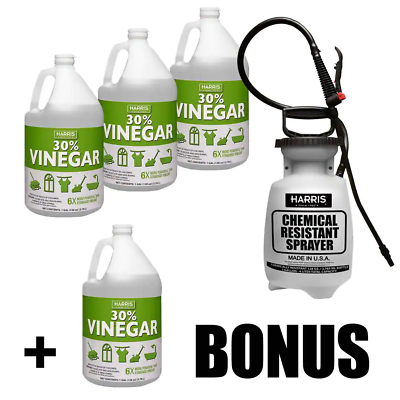 #ad 128oz 30% Cleaning Vinegar Concentrate 3 Piece and 1 Gal Tank Sprayer Value Pack $142.99