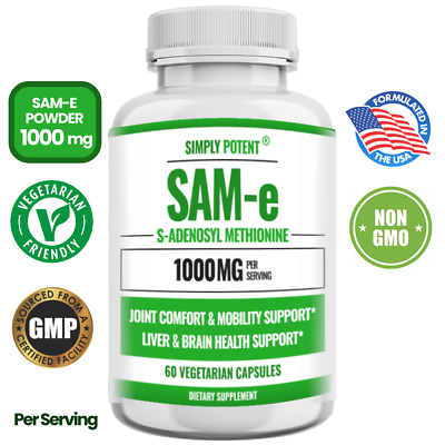 #ad #ad SAM e 500mg Higher Potency than SAMe 400mg Anxiety Relief Mood Liver amp; Joint $28.99