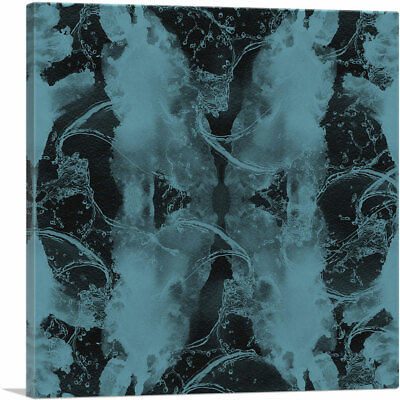 #ad ARTCANVAS Teal Water On Black Canvas Art Print $169.99