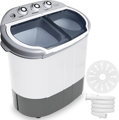 #ad Pyle Compact Home Washer amp; Dryer 2 in 1 Portable Mini Washing Machine Gray $113.99