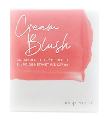 #ad Dominique Cosmetics Silk Tone Cream Blush Soft Pink Makeup .17oz $8.99