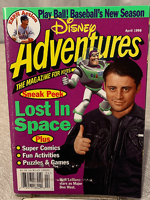 #ad Disney Adventures Magazine Matt LeBlanc April 1998 Good Condition FAST Shipping $8.00
