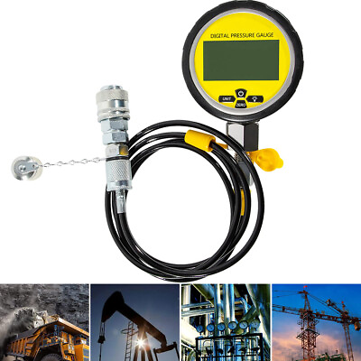 10000PSI Digital Hydraulic Pressure Test Coupling Kit Gauge Manometer Tester Set #ad #ad $179.50