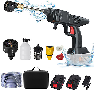 #ad Cordless Electric High Pressure Water Spray Car Gun Portable Washer Cleaner Yard $31.99