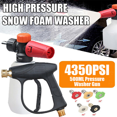 #ad 1 4quot; Snow Foam Lance Cannon Soap Jet Bottle Sprayer Pressure Washer Gun Car Wash $5.99
