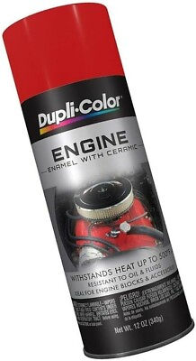 #ad Red Gloss Spray Paint Resist High Heat Coating Engine Enamel Caliper Brake Rotor $17.99