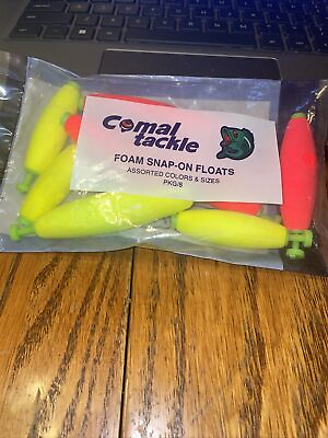 #ad New Comal Tackle 8 Pack Of Assorted Foam Snap Floats $5.00