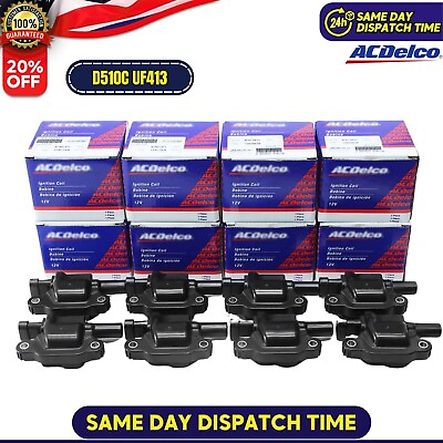 #ad Genuine 8PCS Ignition Coil D510C For Chevrolet UF413 12570616 BSC1511 12611424. $107.72