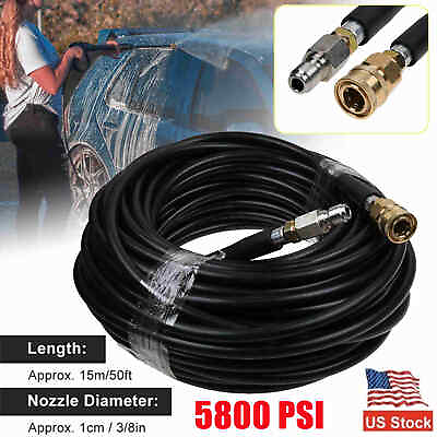 #ad 3 8quot; 5800 PSI Pressure Washer Hose Swivel 3 8quot; Quick Connection for Power Washer $28.99