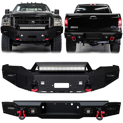 #ad Vijay For 1999 2004 Ford F250 F350 Front or Rear Bumper with LED Lights $639.99