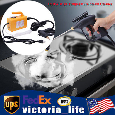 #ad 1600W High Temperature Steam Cleaner Handheld High Pressure Washer Machine 110V $64.60