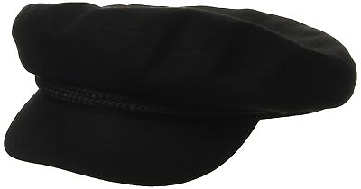 #ad #ad Brixton Unisex Fiddler Cap Black Large Fisherman Hat Size 7.5 $29.99