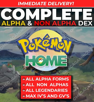 Legends Arceus Pokedex Alpha amp; Non Alpha Ultra Shiny 6IV Pokemon Home $8.99