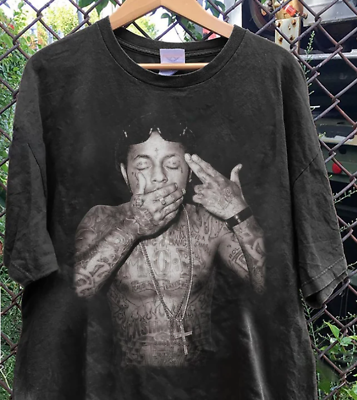 Vintage Lil Wayne Raper Shirt Lil Wayne Bootleg Inspired Merch Gift #ad $16.97