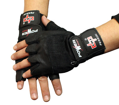 #ad #ad Fingerless Black Weight Lifting Leather Workout Gloves $8.59